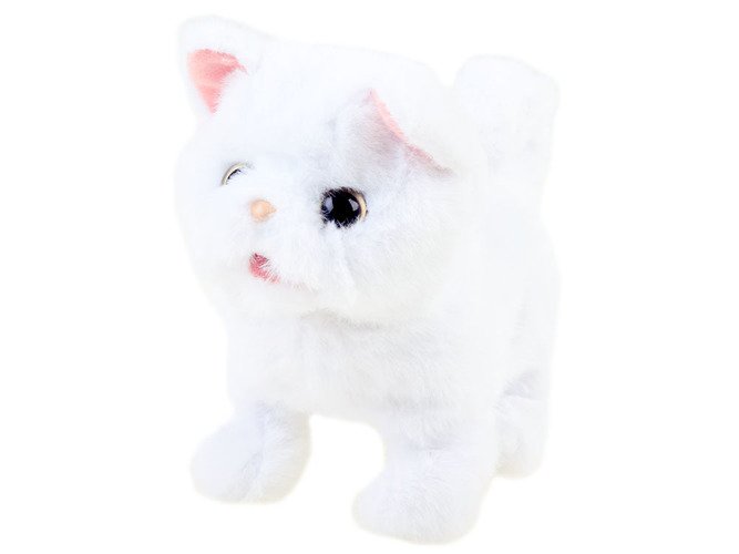 Interaktyvus pliušinis žaislas Kačiukas, baltas - 2