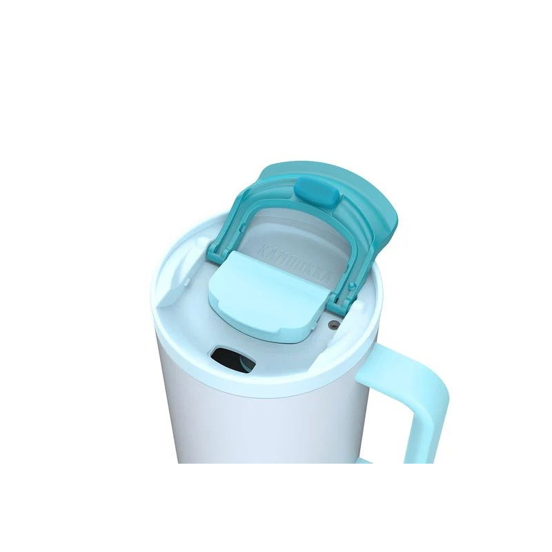 Termo puodelis su šiaudeliu KAMBUKKA RIO, melsvos sp., 950 ml - 3