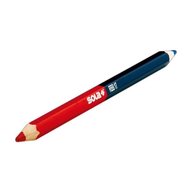 Pieštukas SOLA RBB, 17 cm, dvipusis, mėlynas/raudonas