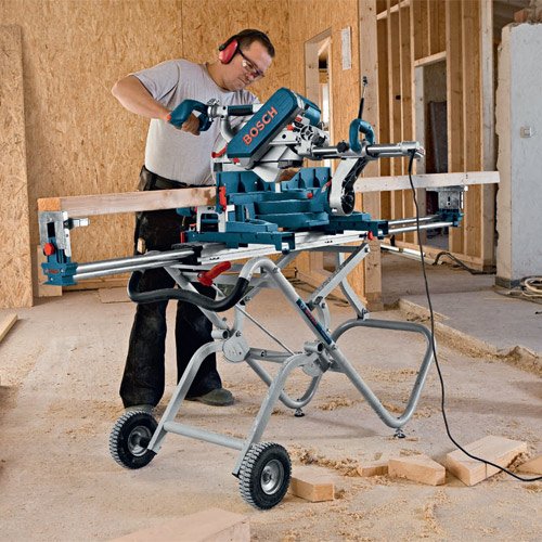 Vežimėlis skersavimo-suleidimo ir kombinuotiems pjūklams BOSCH PRO GTA 2500 W-1