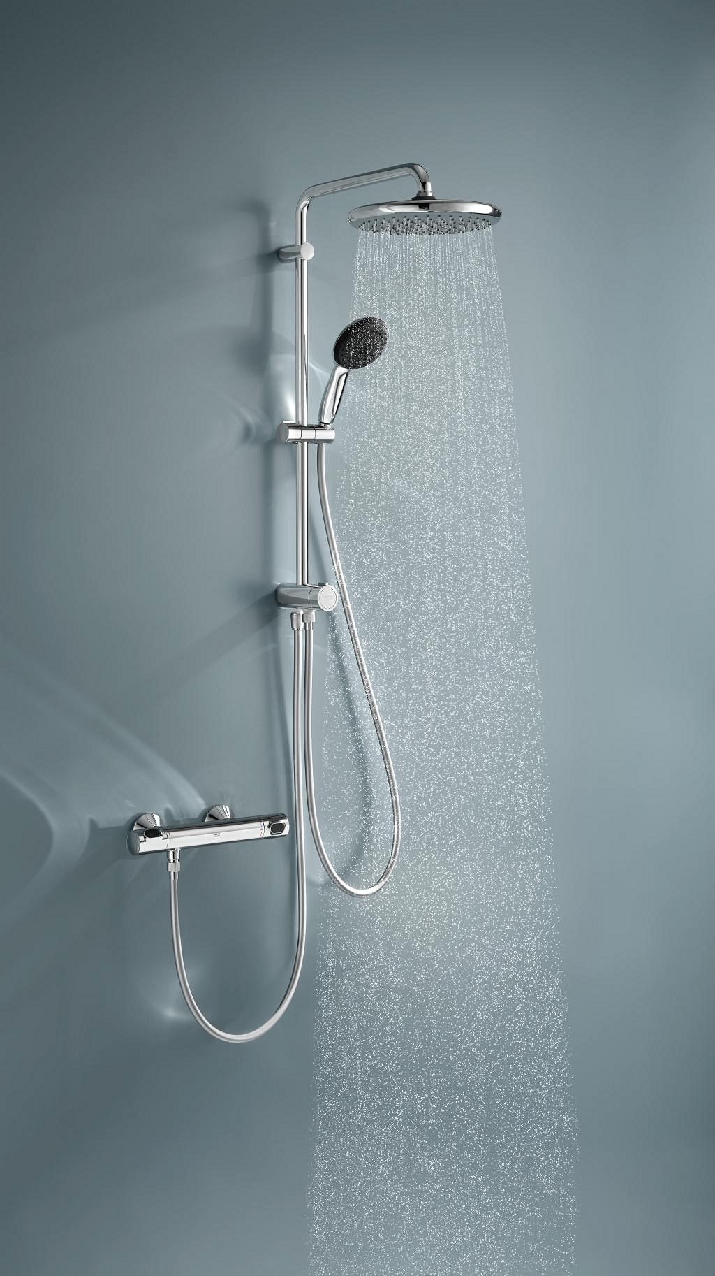 Dušo sistema GROHE VITALIO START 250 FLEX, lietaus ir rankinis dušas, 2 srovių, chrom. - 5