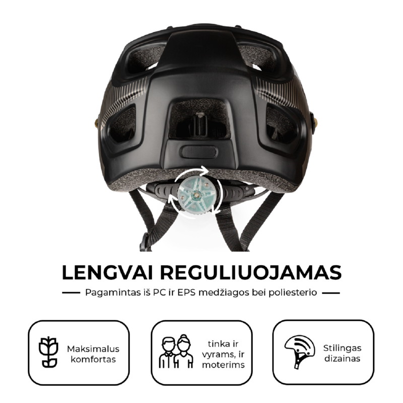 Šalmas Beaster BS828S, L dydis - 7