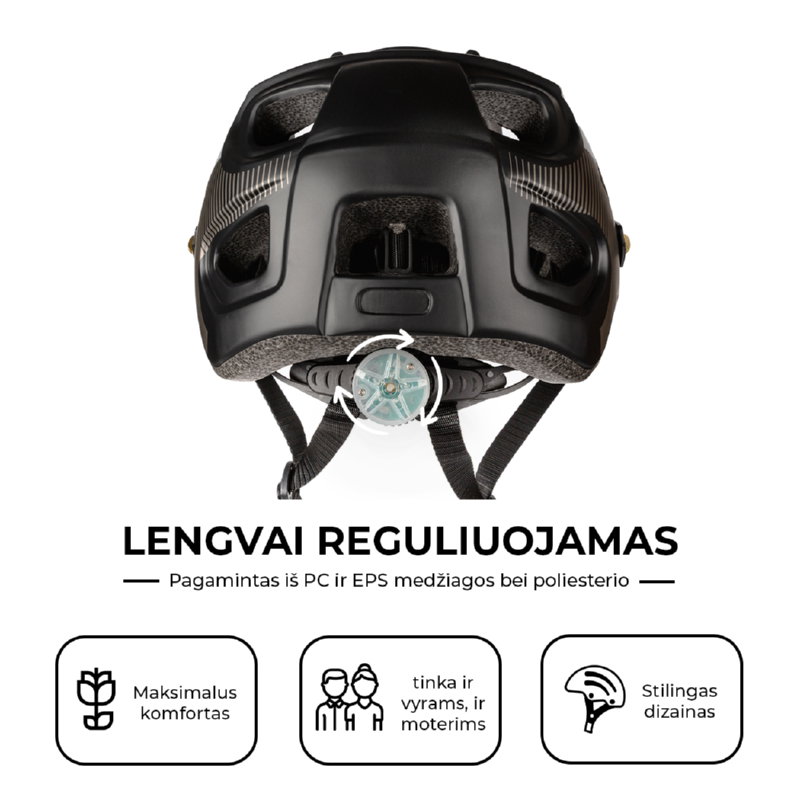 Šalmas Beaster BS828S, L dydis - 7