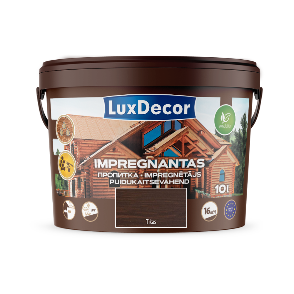 Medienos impregnantas LUXDECOR, tikmedžio sp., 10 l-0