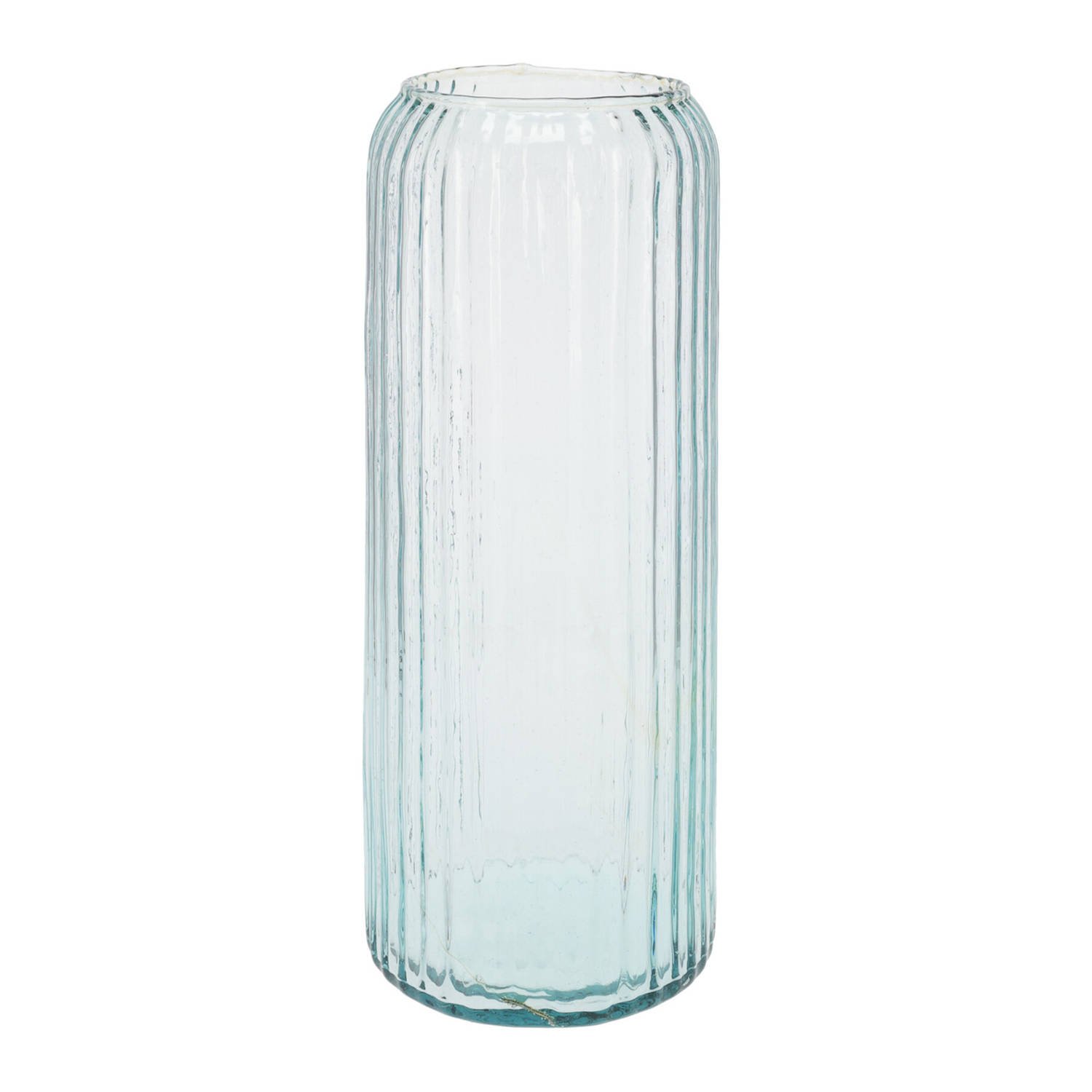 Stiklinė vaza CYLINDER, iš perdirbto stiklo, 14,5 x 37 cm