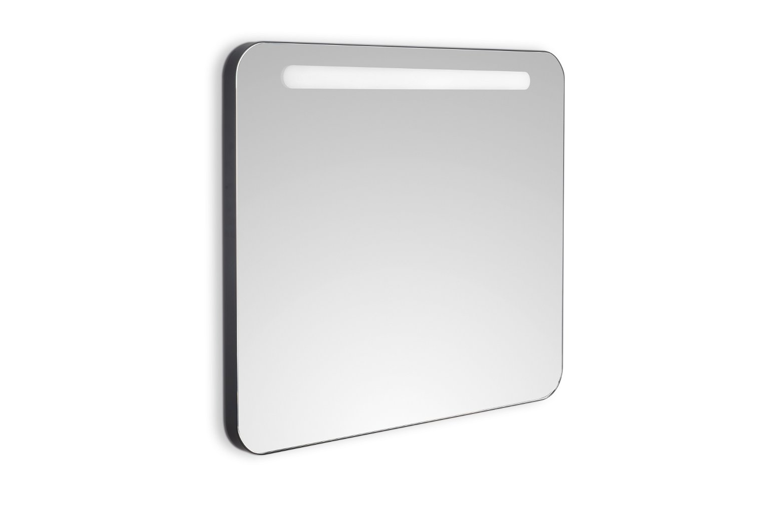 Vonios veidrodis FOCCO ZOE, 80 x 70 cm, juodos sp., su LED, 4000 K, antikorozinė danga