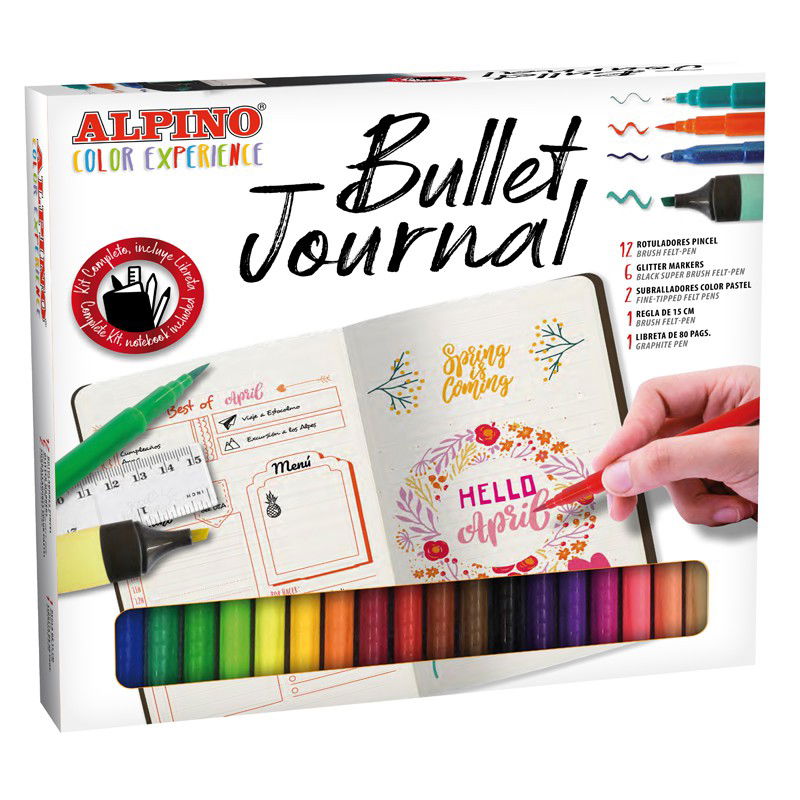Rinkinys kūrybai ALPINO Color experience bullet journal-0