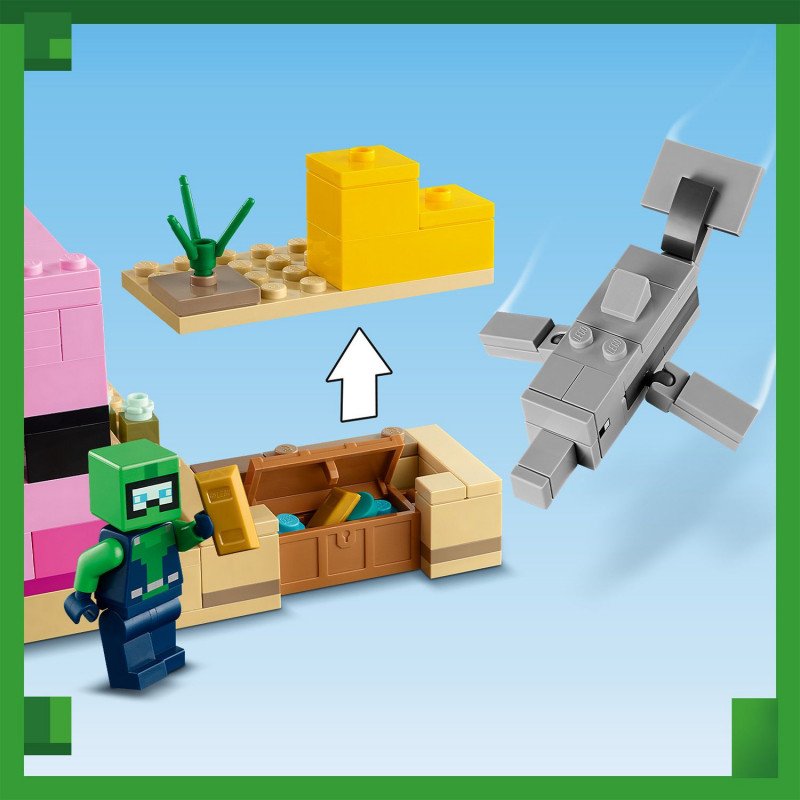 Konstruktorius LEGO Minecraft The Axolotl House 21247 - 8