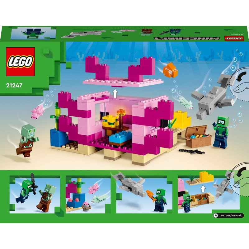 Konstruktorius LEGO Minecraft The Axolotl House 21247 - 2