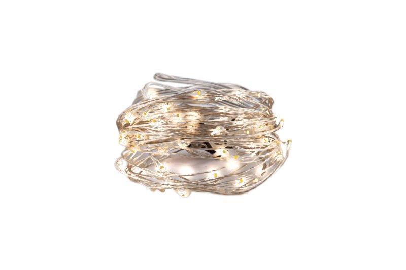 Elektrinė girlianda COPPER WIRE, 100 LED, IP44, 1,68 W, 12 V, šiltai balta, 12.9 m - 5