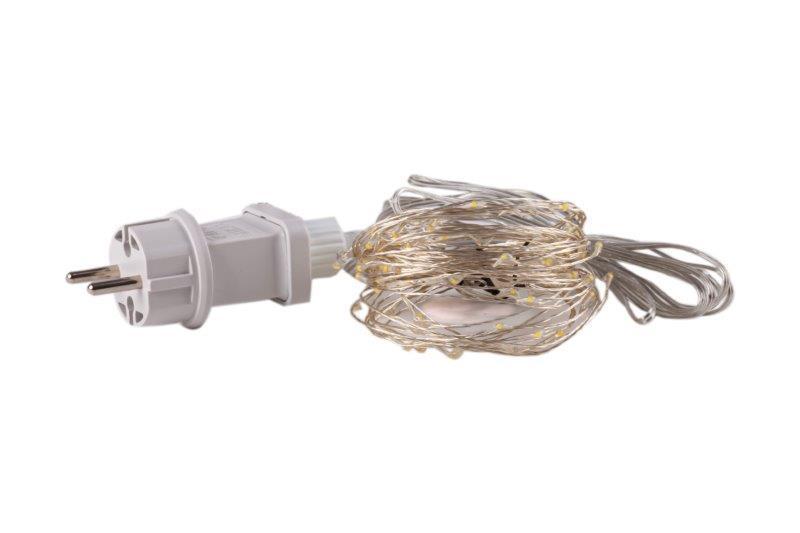 Elektrinė girlianda COPPER WIRE, 100 LED, IP44, 1,68 W, 12 V, šiltai balta, 12.9 m - 4