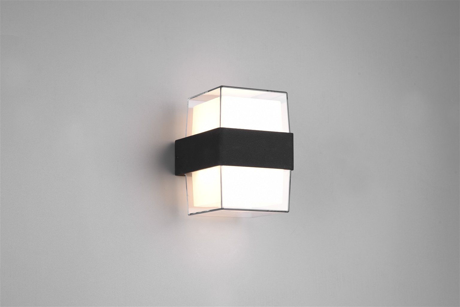 Sieninis LED lauko šviestuvas REALITY  Molina, IP54, 2x4,6W,3000K, 2x550lm, antracito sp., 9 x h13cm - 2