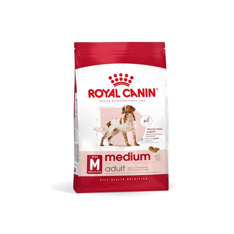 Sausas šunų ėdalas ROYAL CANIN Medium Adult, su vištiena ir kiauliena, 15 kg-0