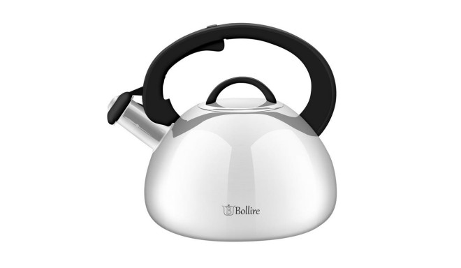 Virdulys su švilpuku BOLLIRE, sidabro sp., 2,5 l-0