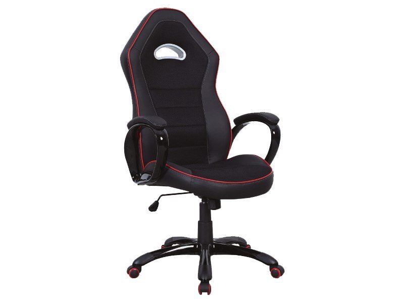 Biuro kėdė Q-032, 52 x 65 x 122-132 cm, juodos sp., odos pakaitalas