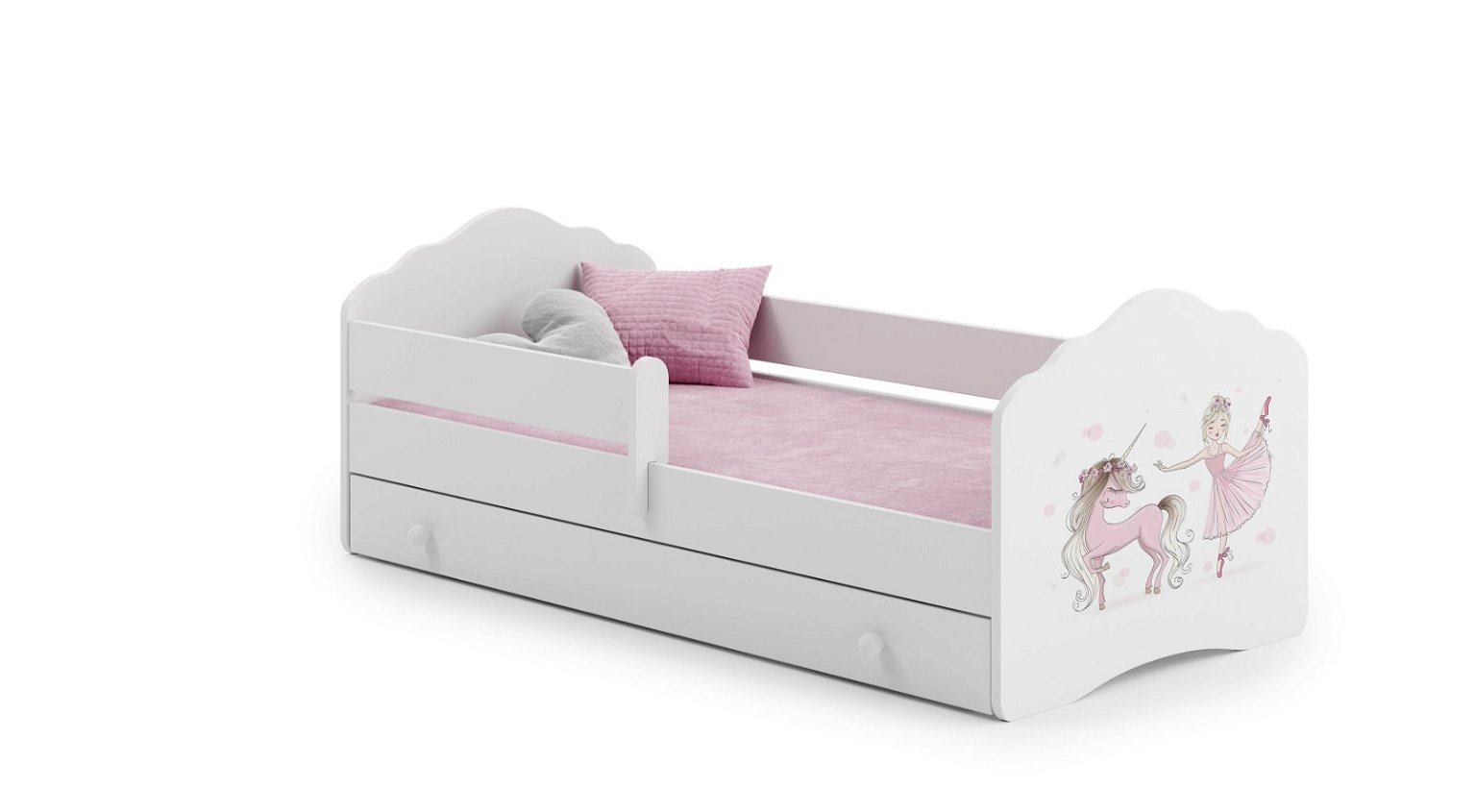 Vaikiška lova su stalčiumi Fala Bar Princess, 160x80 cm