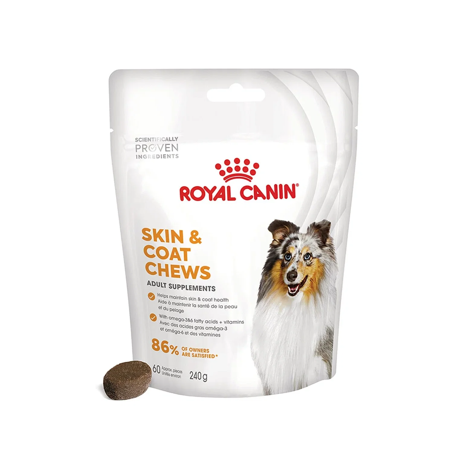 Skanėstas šunims ROYAL CANIN Skin & Coat, 240 g-0