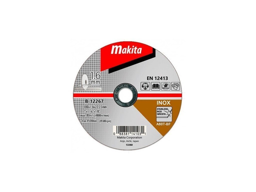 Metalo pjovimo diskas MAKITA, 180 x 1,6 mm, RST - 2