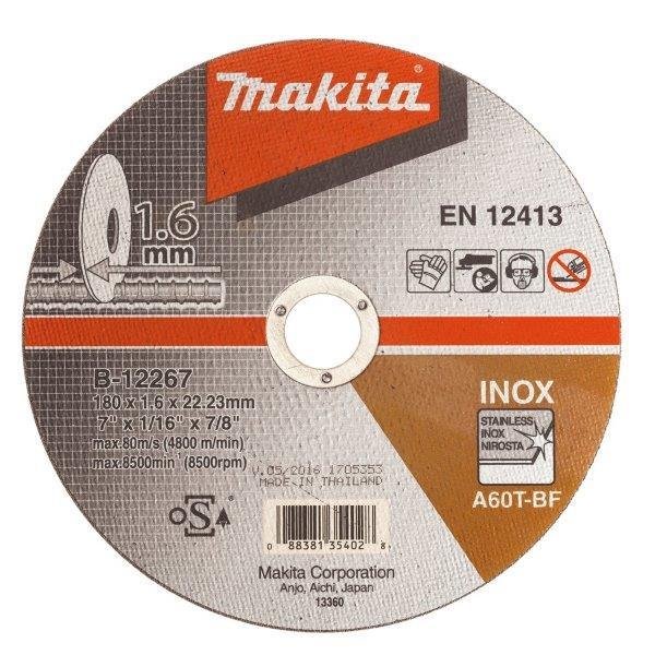 Metalo pjovimo diskas MAKITA, 180 x 1,6 mm, RST