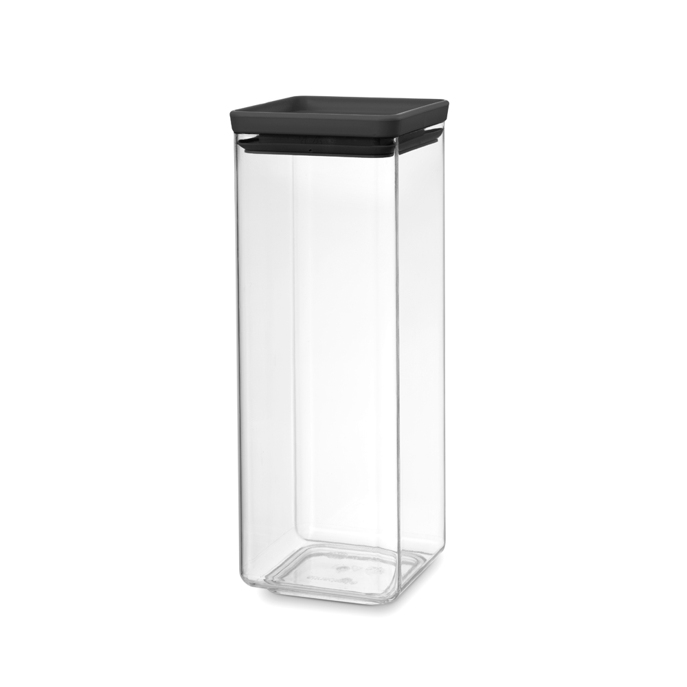Birių produktų hermetinis indas BRABANTIA, t. pilku dangteliu, 2,5 L-0