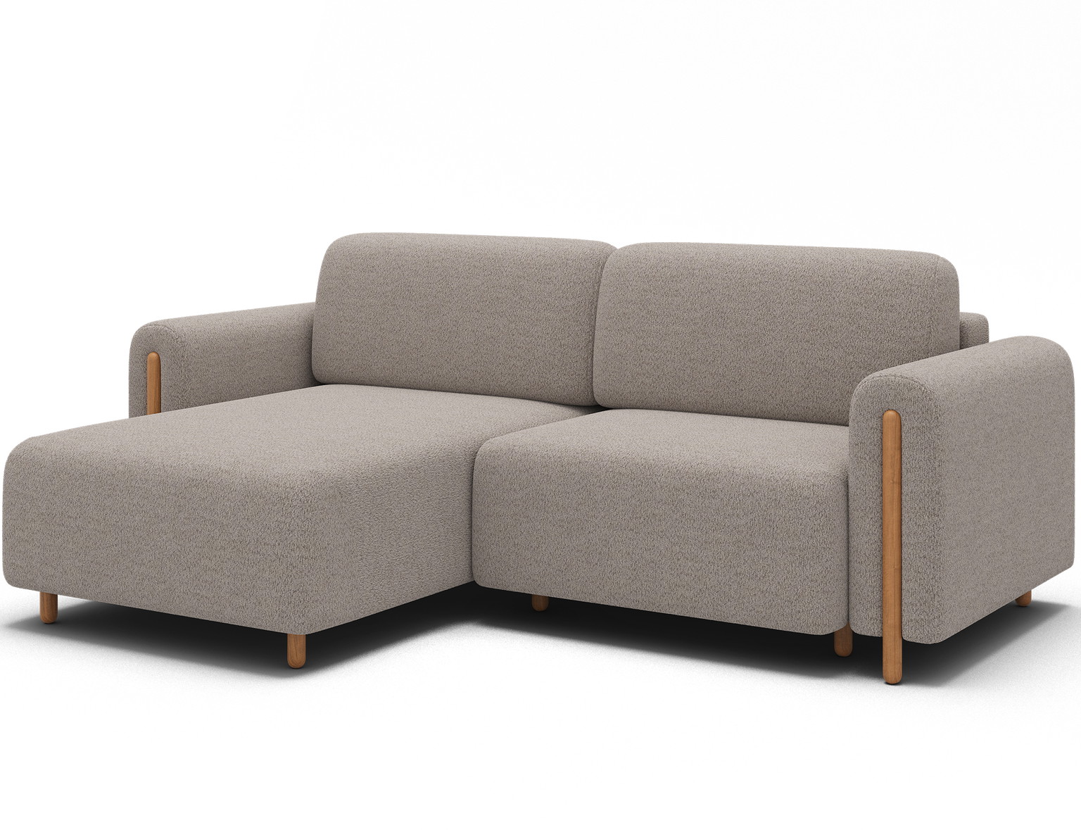 Kampinė sofa Acossta, smėlio sp., kairinė, 154 x 244 cm x 95 cm - 3