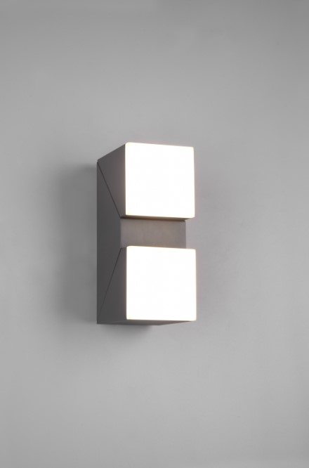 Sieninis LED lauko šviestuvas TRIO Avon, IP54, 7W, 3000 K, 2 x 800 lm, antracito sp, h28 cm - 3